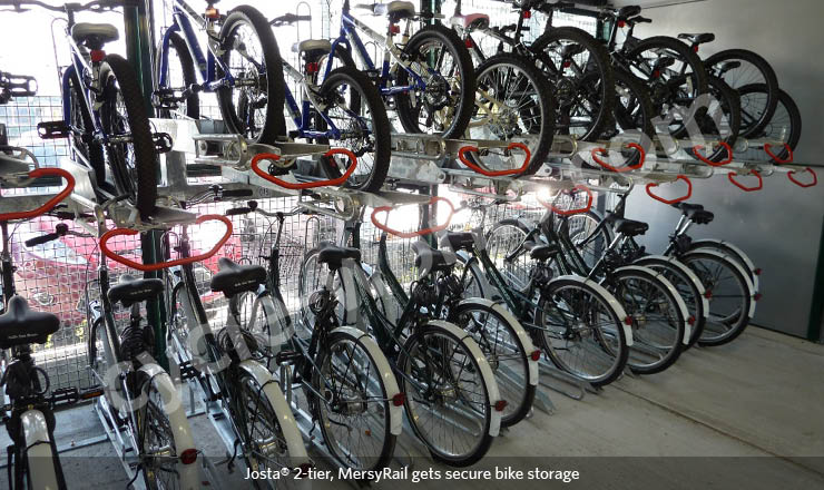 juntion at iron horse bike storage
