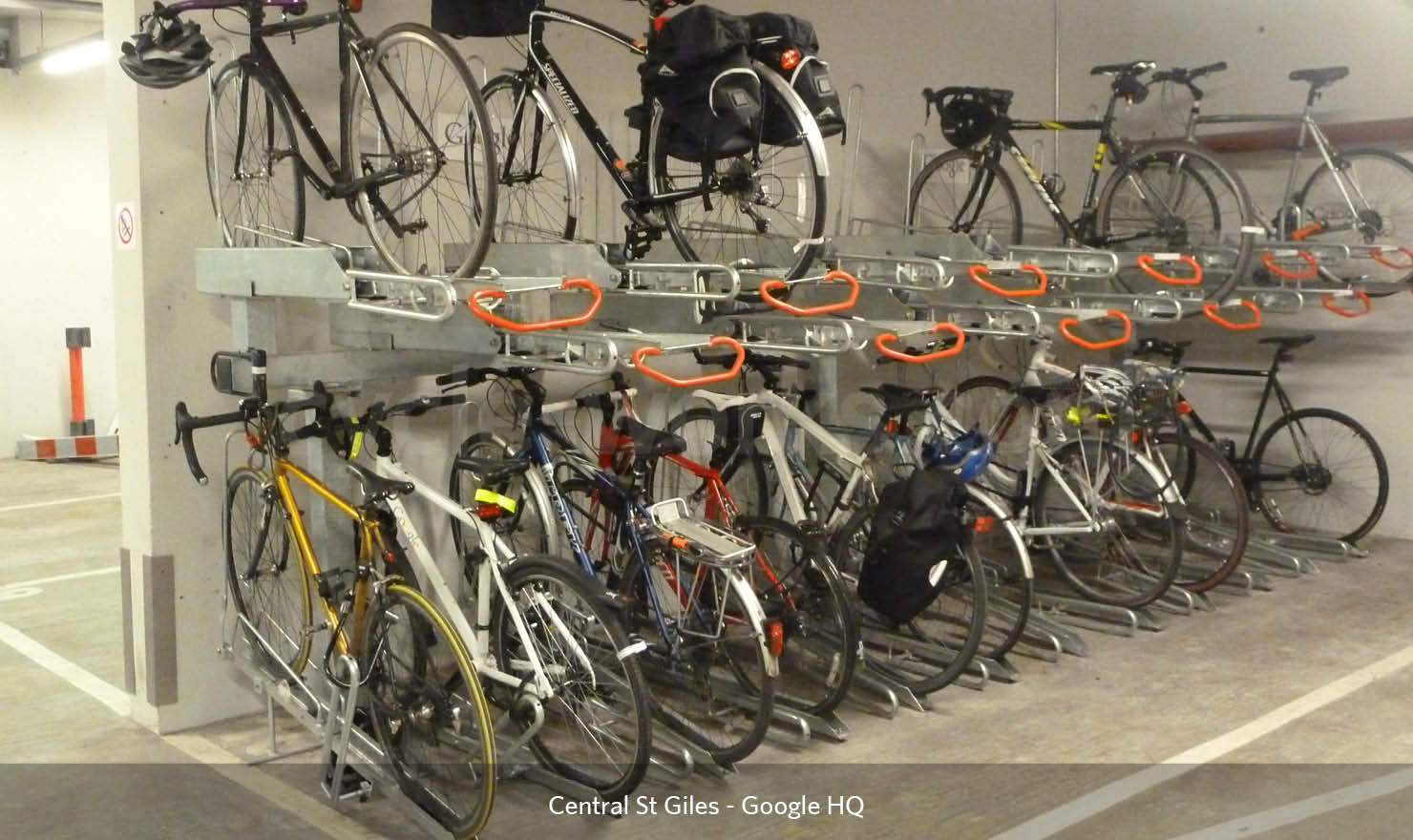 two tier bike storage