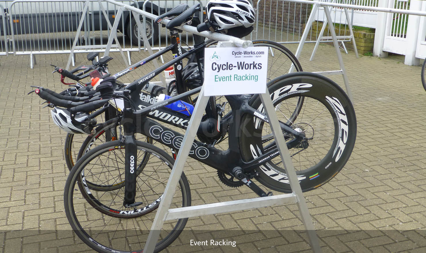 Temporary on sale bike storage