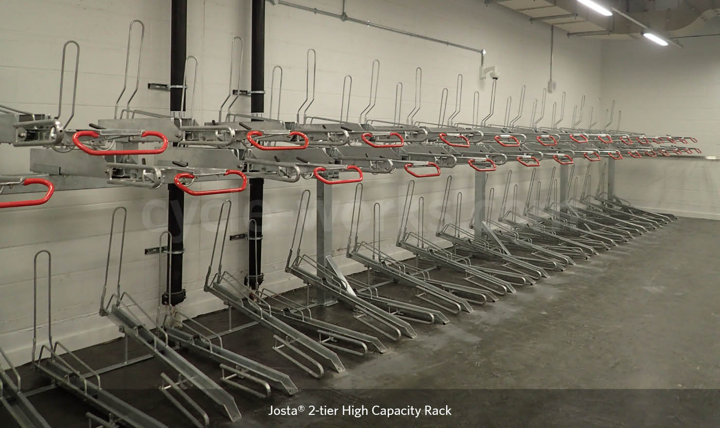 Josta 2 Tier Rack Space efficient bike racking system