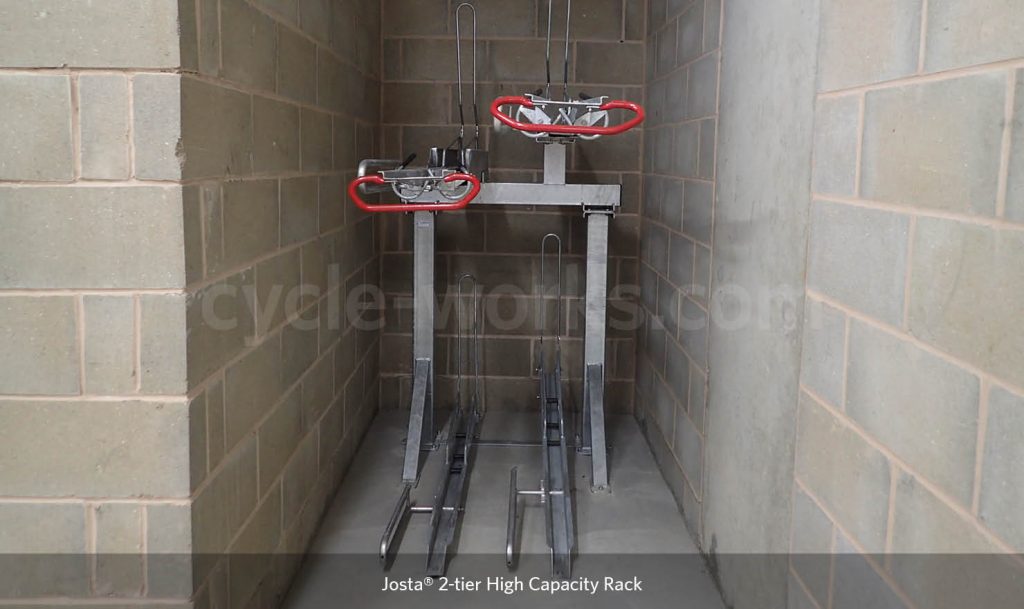 Josta® 2-Tier Rack | Space-efficient bike racking system