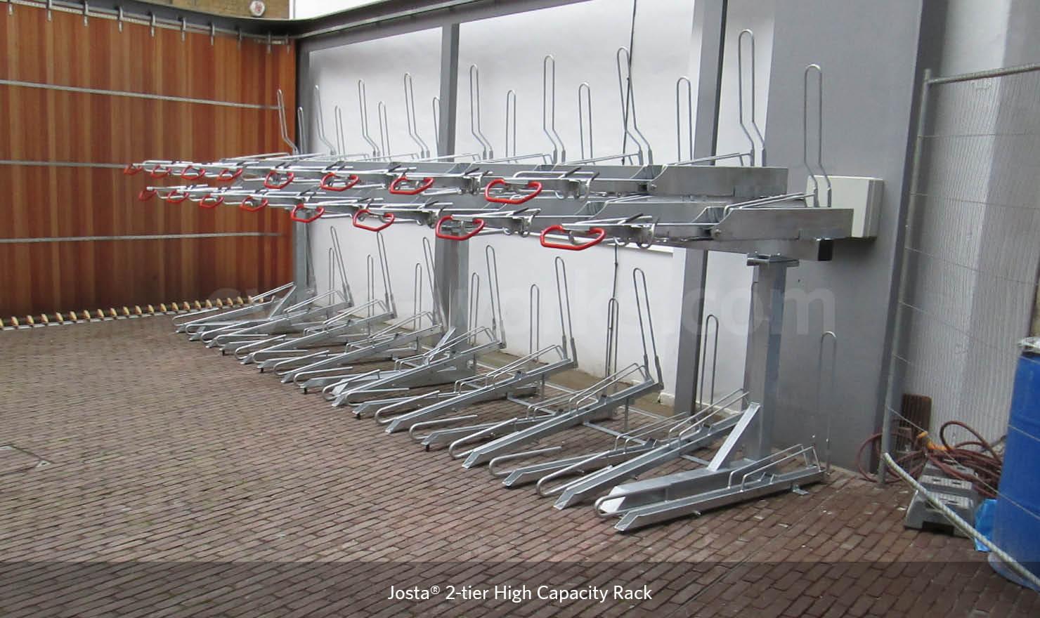 Josta® 2-Tier Rack  Space-efficient bike racking system