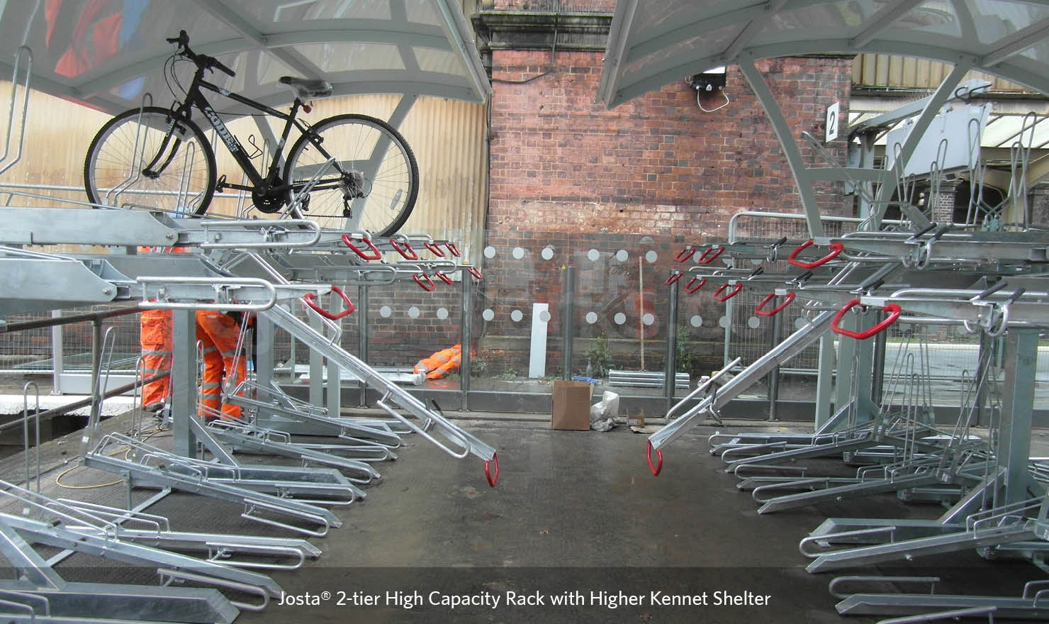 two tier bike storage