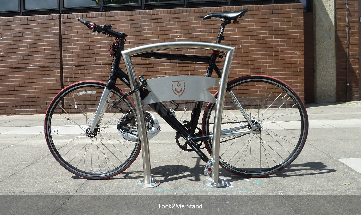 Bike store lock stand