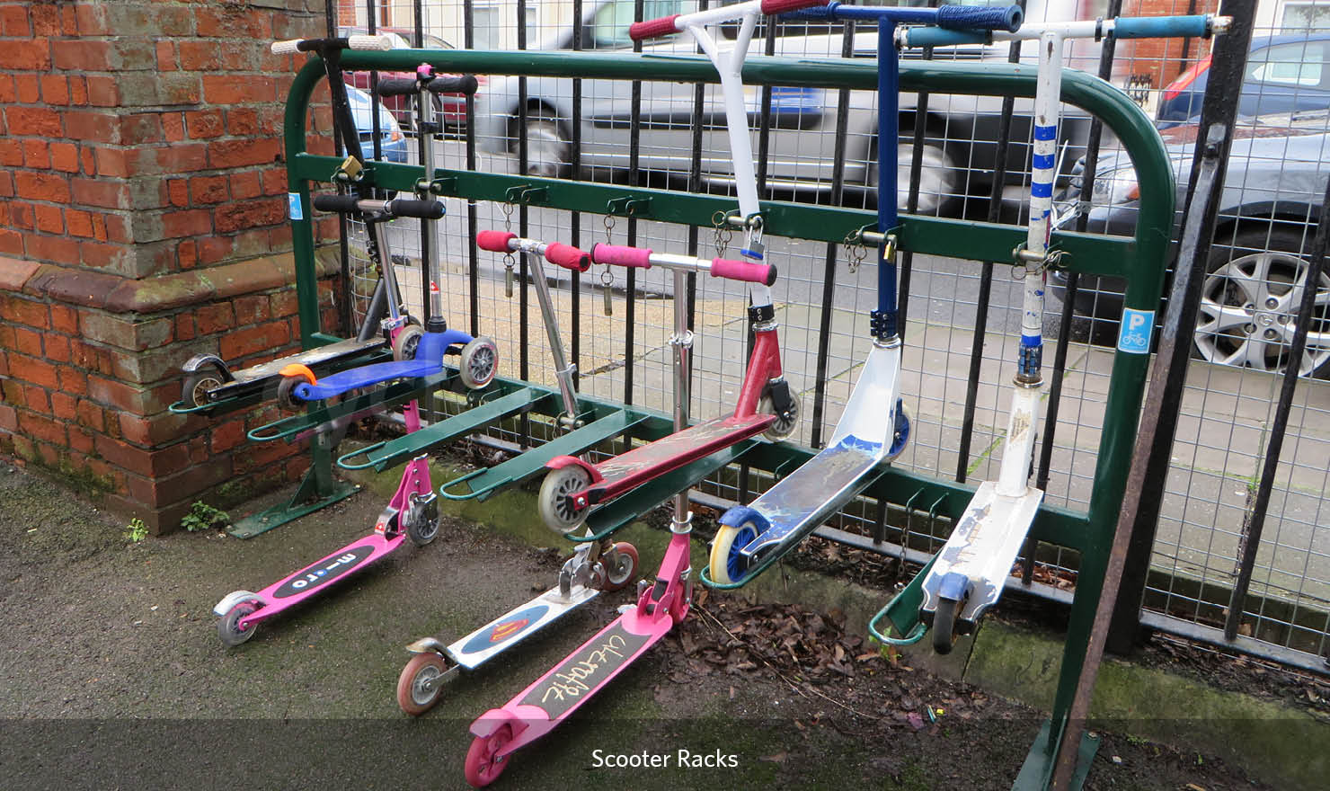 Scooter Rack  Parking lot for scooters