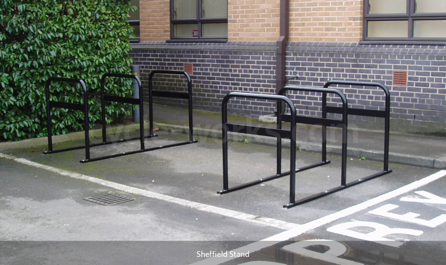 Bike Stand with Horizontal Security Bar