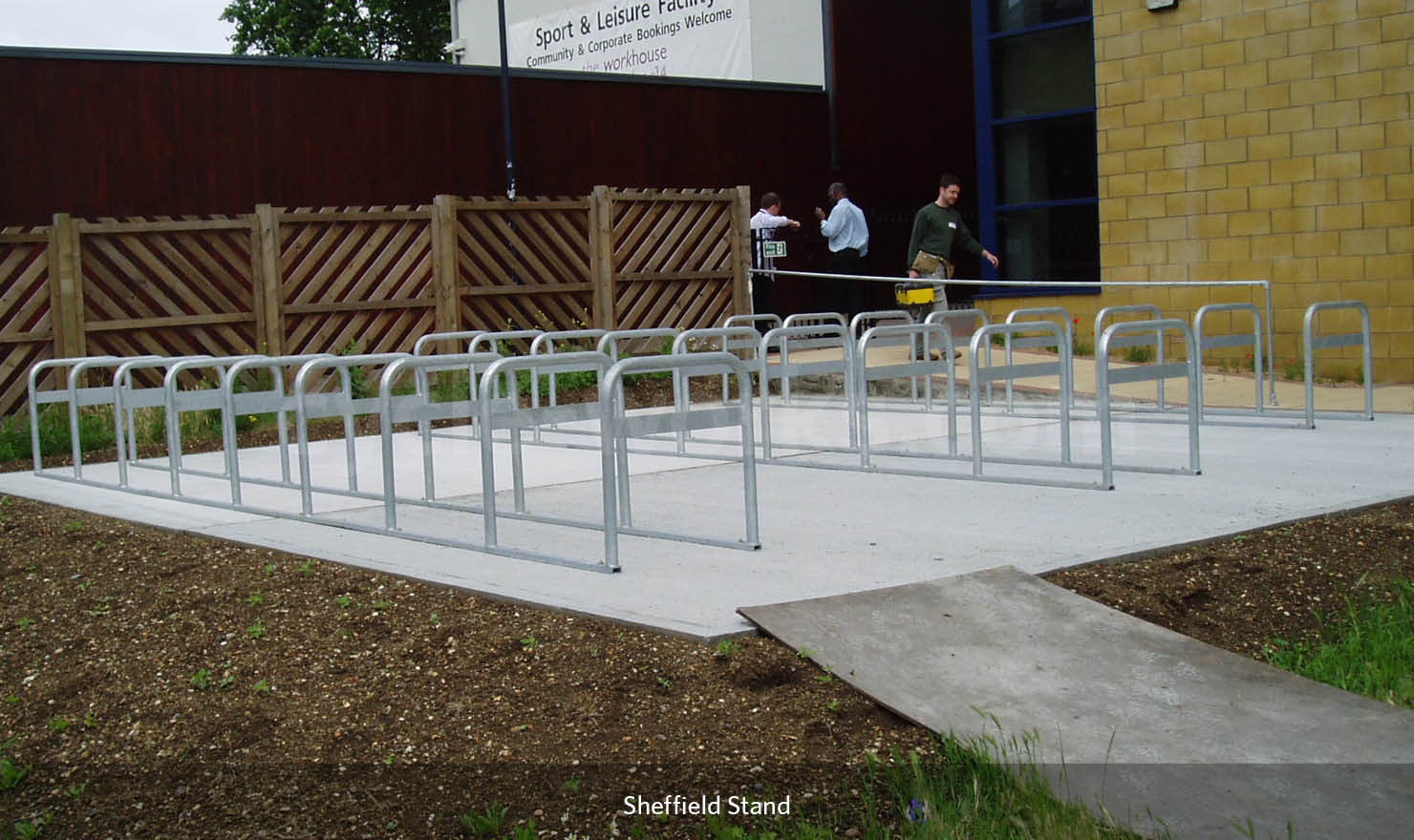 Bicycle Stand with Security Bar