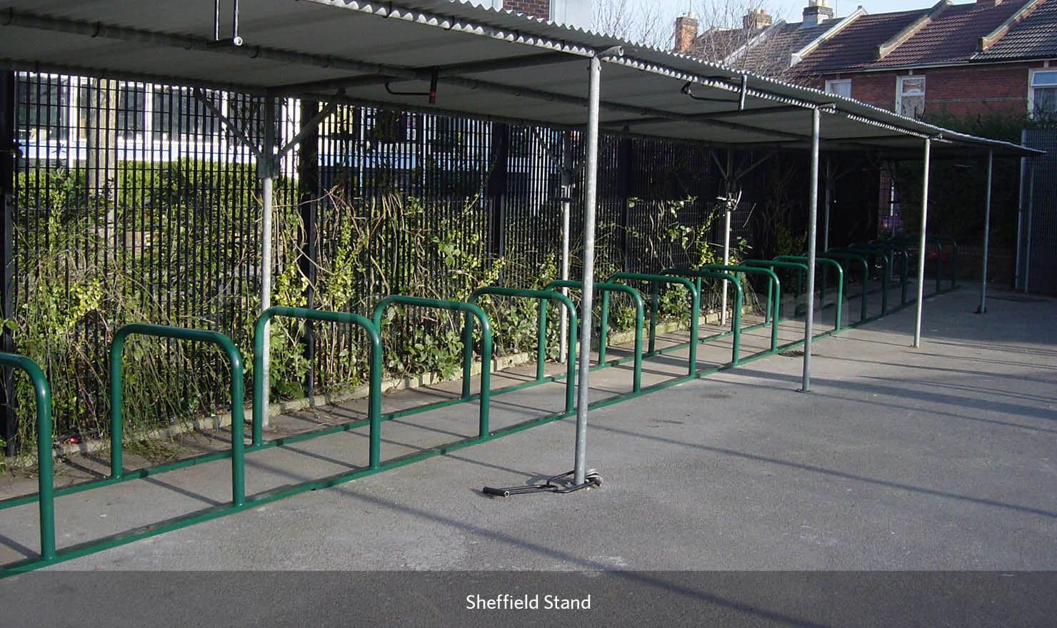 galvanised bike stand