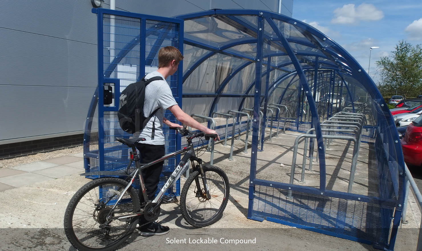 Lockable discount bike shelter