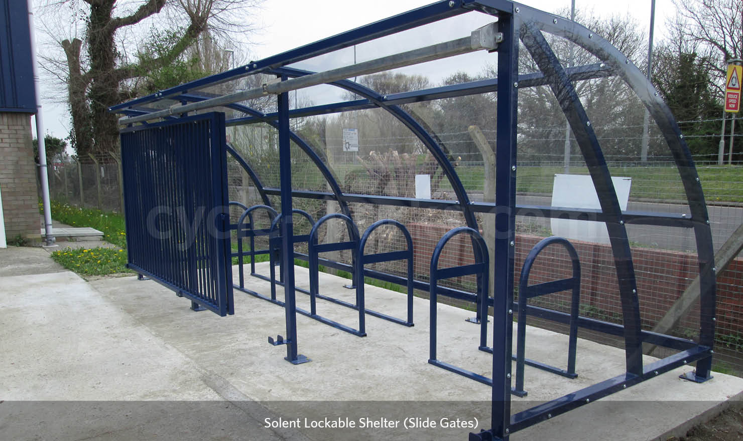 External Bike Shelter with lockable gates