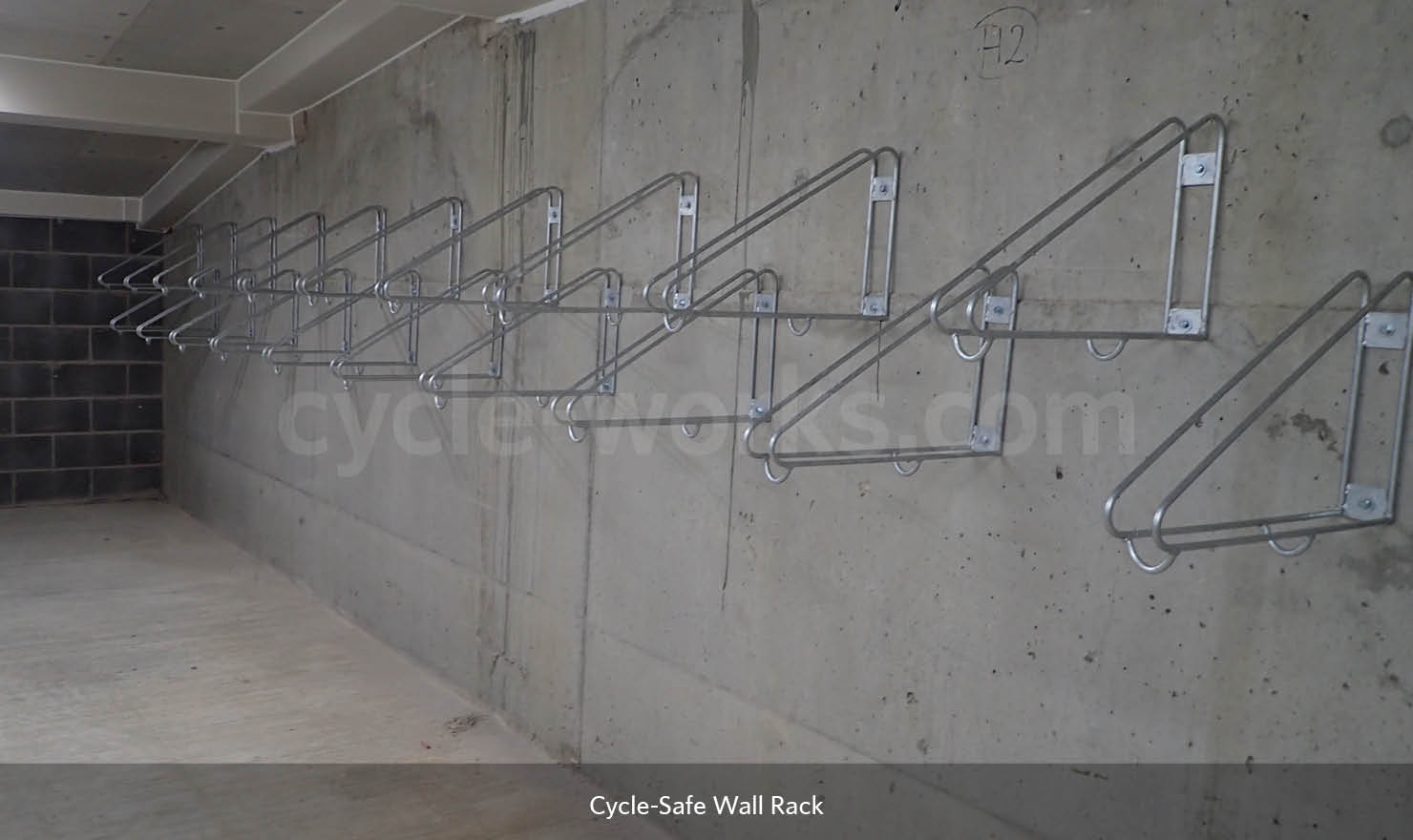 cyclesafe wall rack