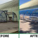 Bike Shelter Refurbishment Before and After