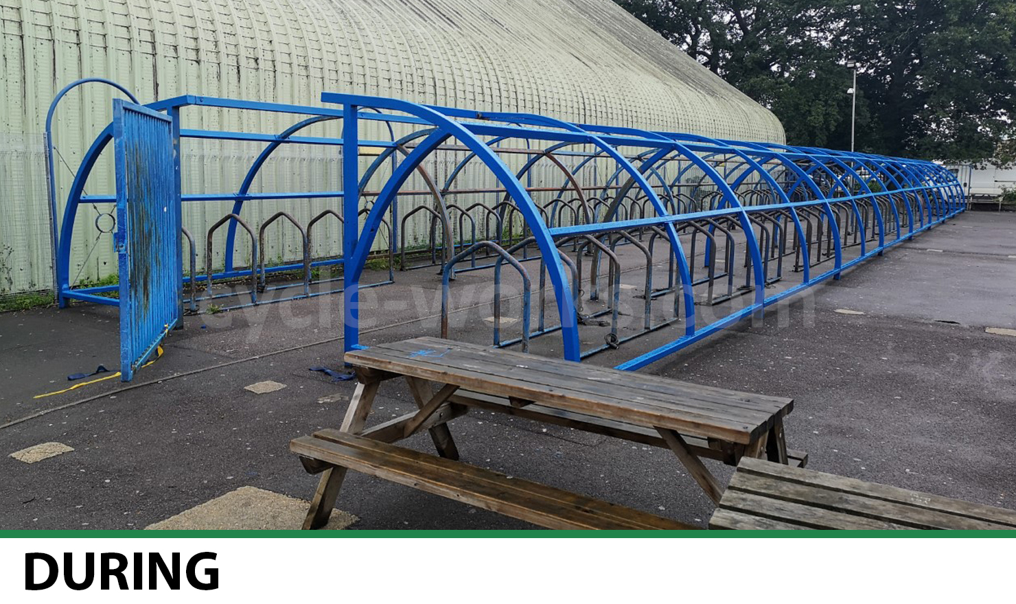 Bike Shelter Refurbishment During