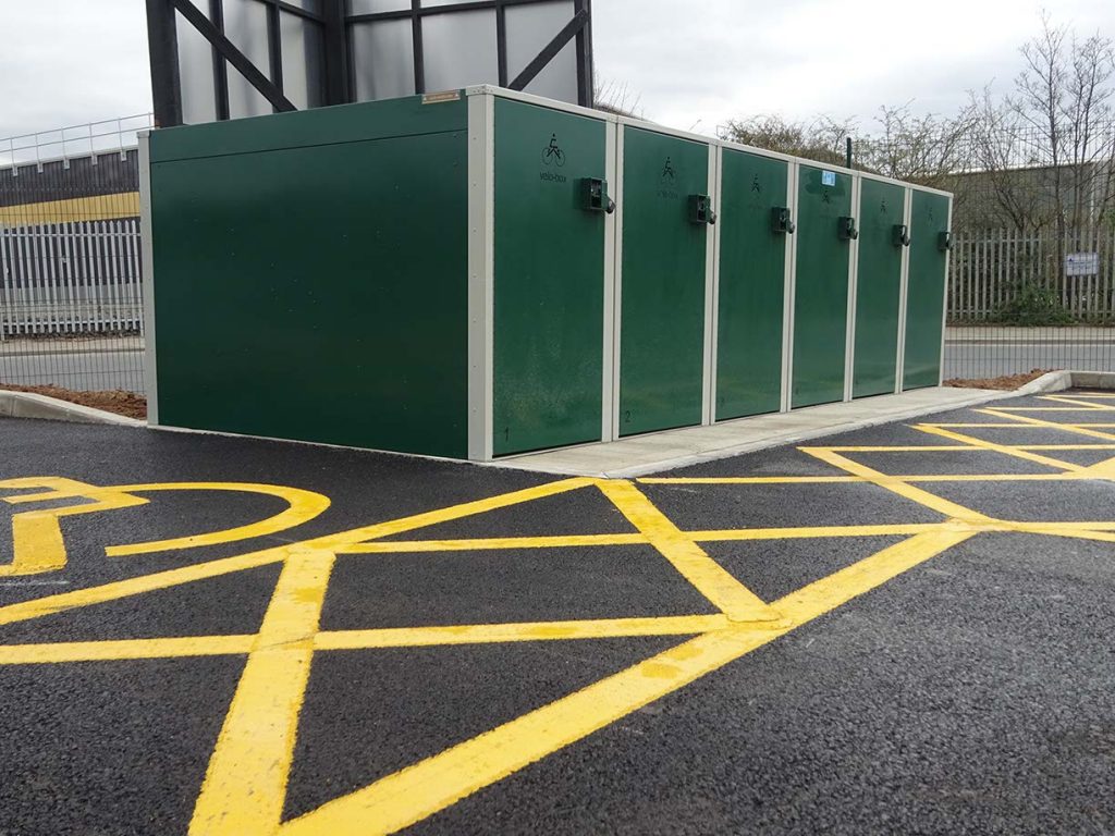 VeloBox Cycle Lockers Installed at Cross Green Industrial Estate Leeds