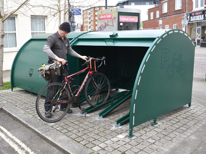 Portsmouth City Council Bike Hangar Trial Cycle Works